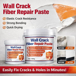 JMY Fiber Reinforced Wall Crack Repair Paste Quick Drying Waterproof Strong Bond Interior Exterior Wall Filler Home Repair