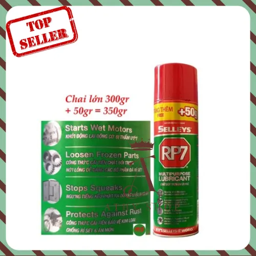 Bình xịt Selleys RP7 lớn 350G, chai dầu chống gỉ rỉ sét, vệ sinh kim ...
