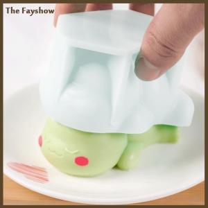 [The Fayshow] Dễ thương khủng long Mousse khuôn Pudding Silicone khuôn mãng cầu Khuôn bánh khuôn phim hoạt hình màu xanh lá cây Dino bánh trang trí nướng bánh công cụ