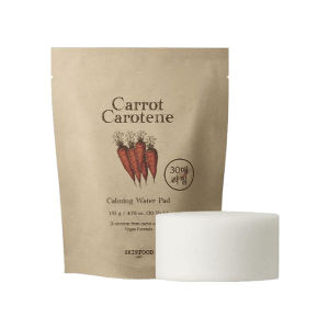 [SKINFOOD] Carrot Carotene Calming Water Pad 30 / 60 / 90 Sheets 100% Vegan Redness Relief Soothing