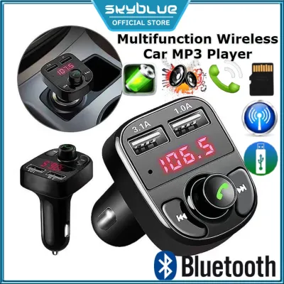 Multifunction Wireless Car MP3 Player Car Charger I Bluetooth Car Radio Kereta Handsfree Dual USB FM Transmitter 3.1A Fast Charge For Phone Smarphone Pad Tablet