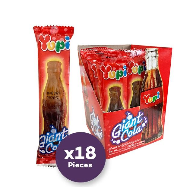Yupi Giant Cola 18packs x 32gm