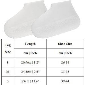 FUGUINIAO Rain Boots Silicone Waterproof Shoe Cover Reusable Rain Boot Shoe Cover Rain Boot Protector Non-Slip Rubber Shoe Cover