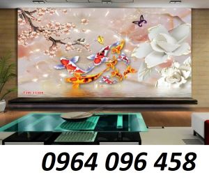 Tranh gạch 3d cá chép hóa rồng - SXC422
