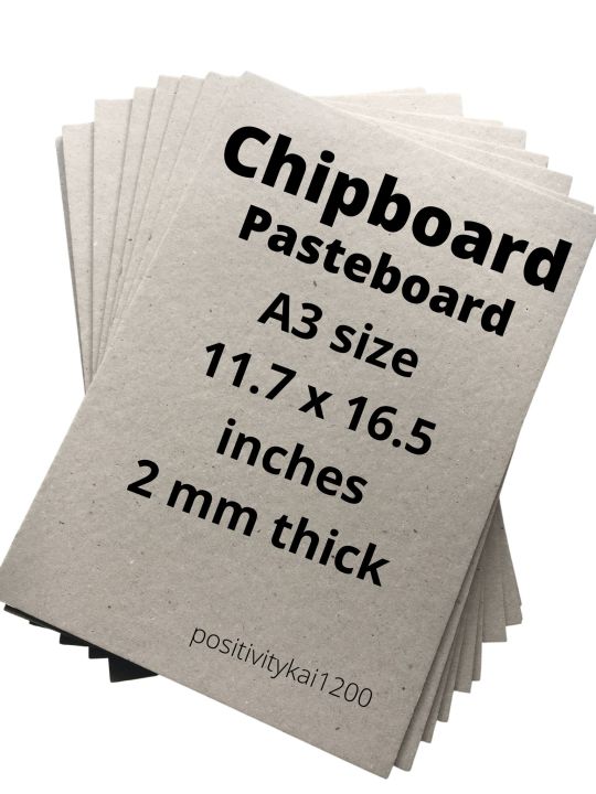 Chipboard Sheets / Pasteboard A3 size 2mm thick for DIY projects, posters, desk calendars