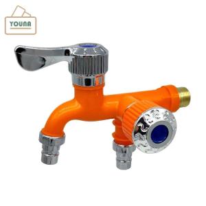 YOUNA 1 2 phổ giao diện Vòi Nước Đôi Outlet kép Kiểm soát nước TAP Home phòng tắm Hose thủy lợi phù hợp nhựa Kết nối