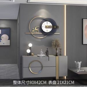 HKStorage Living room clock Luxury modern simple household restaurant clock wall hanging personality creative fashion decorative wall clock