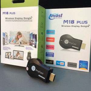 Anycast M18 Plus เชื่อมต่อมือถือขึ้นจอทีวีแบบไร้สาย ใช้ได้ทั้ง ทีวีบ้าน ทีวีติดรถยนต์ โปรเจคเตอร์