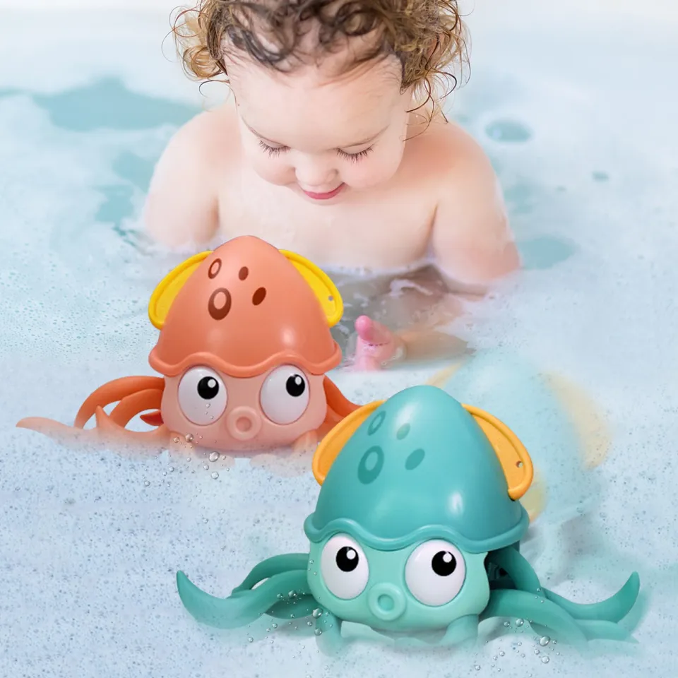 ELALA】🐙 Baby Bathing Toys Dragging Walking Octopus Swimming Pool Beach  Water Game Wind up Chain Clockwork Toys For Children Gifts | Lazada