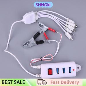 SHNGki 3USB Clip With Switch Charger Mobile Phone Charger USB Interface Universal Battery Mobile Phone Charger