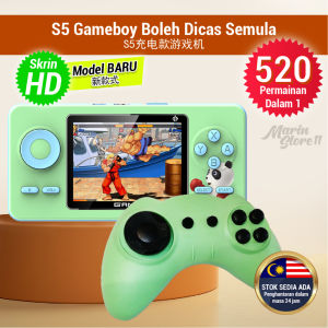 ✨【Readystock】 + FREE Shipping ✨ 【Hot Sale】S5 520 Games In 1 Rechargeable Classic Video Gameboy Console Childhood Toy 1/2 Players Klasik Konsol Mainan Budak