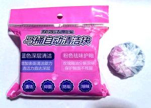Toilet Bowl Cleaner Tablets 2-in-1 Blue-Pink Antibacterial And Descaling Toilet Decontamination Tablets Rose Scent
