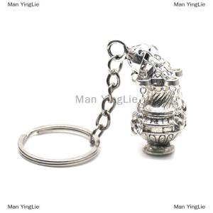 [COD] Man YingLie Christian Incense For Burner Keychain Metal Censer Religious For Key Ring Jewelry Bag Car Pendant Keyfob For Home Office
