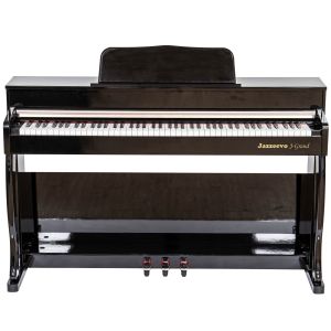 Master/Exam Grade High Level 88 Keys Digital Piano Jazzeevo J-Grand JG-55 Heavy Hammer Action Weighted Touch Fully Weighted Full Size Key Exam Touch Piano Bluetooth Mini Program Piano APP Polished Finishing Black White