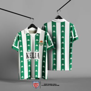 Jersey Vintage Real Betis / Streetwear / Jersey / Oversize / Boxy fit / Vintage / Retro / Rugby / NFL / Korea / Band / Bloke Core / Music / Musik / Jersey Timnas / Casual bleach