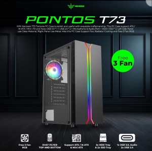 PC GAMING CORE I7 6700 RAM 16 GB SSD 256 GB VGA 4GB GTX 1050TI 128BIT LED 24INC