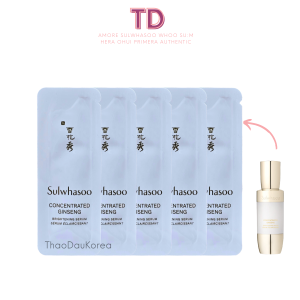 1ml combo 12 gói Sulwhasoo serum tinh chất làm sáng căng bóng da sulwhasoo concentrated ginseng brightening serum
