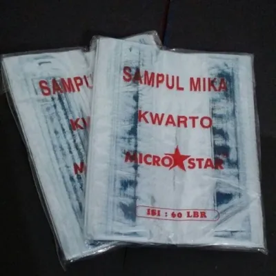 Sampul Buku Plastik Mika Bening Boxy / Maxi Campus / Big Boss / B5 (1 Pack = 5 Lusin/60 lembar