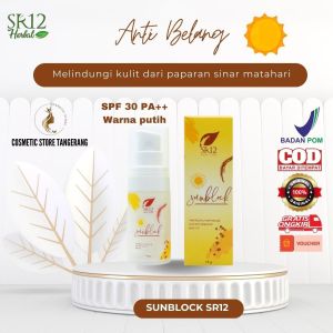 ORIGINAL !!! SUNBLOCK SR12 SPF 30 PA++/ SUNCARE SR12 SPF 25 PA++ / ANTI BELANG / GLOWING / MENCEGAH PAPARAN SINAR MATAHARI
