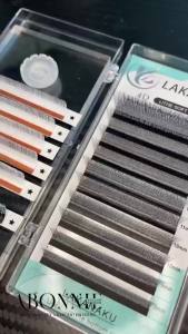 LAKANAKU 6 Trays 4D W Shape Eyelash Extensions Volume English Fans Cilios W Shaped Natural Soft Fiber 4W Lashes