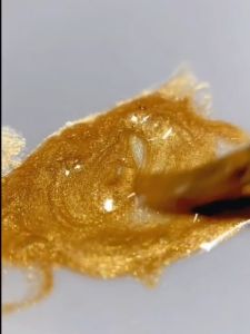 100/300/500ml Golden Metal Fluid Deity Painting Pigment Waterproof Gold Silver Pearl Acrylic Paint