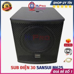 Loa Siêu Trầm 3 Tấc Sansui 350W – Tặng Dây AV Loa Sub Điện Bass 30 Karaoke Gia Đình Cao Cấp - H2Pro Audio