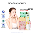 BIOAQUA Sheet Mask 12 pcs Brightening Moisturizing Skin Care Hydrating Essence Face Mask Anti aging Masker Wajah Glowing Bpom. 