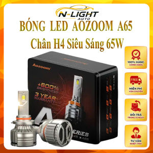 Bóng LED Aozoom A65 - Chân H4- 65W -Sáng Vượt Bậc - Tản Nhiệt Tối Ưu- Dễ Dàng Lắp Đặt