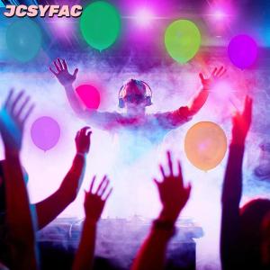 JCSYFAC 10pcs Neon Glow bóng bay tái sử dụng phát sáng trong bóng tối bóng 10 inch hạnh phúc tiệc sinh nhật đám cưới DIY huỳnh quang bóng vòm
