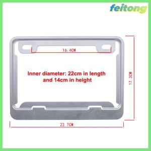 【feitong】🚕🚕【HOT SALE】 Motorcycle License Plate Frames Universal Aluminum License Plate Holder License Plate Holders Frame