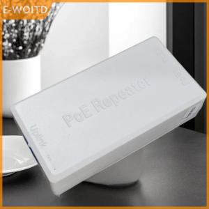 【E-WOITD】 1 Piece 100Mbps 1 To 2 PoE Extender With IEEE802.3af at PlugPlay 48V 2 Port POE Repeater For PoE Switch NVR IP Camera AP