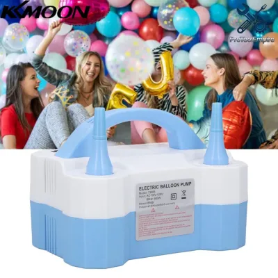 KKmoon Máy bơm bóng bay bằng điện Vòi phun kép Máy thổi bóng bay điện Dễ dàng cầm nắm Ngăn chặn bật lên để trang trí