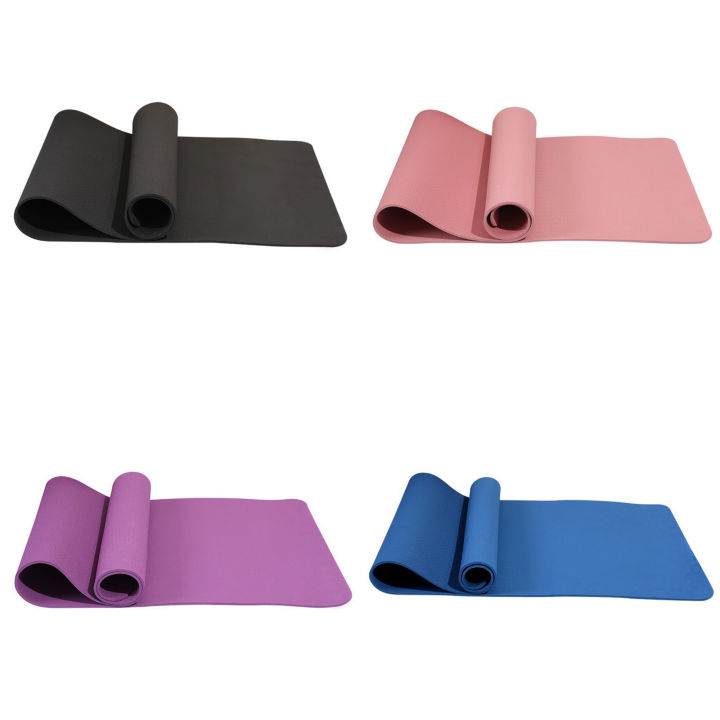 [Ideals Choice] TPE Yoga Mat 6mm Anti-Slip With Alignment Guide ...