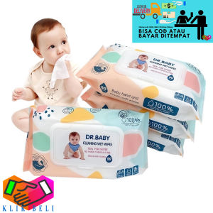 Klik-Beli Tisu Basah Bayi Isi 80 Lembar DR BABY Cleaning Wipes Wet Tissue Baby