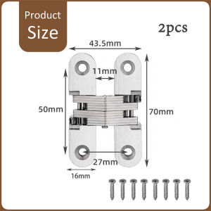 บานพับซ่อน กล่องละ 2 อัน บานพับข้อเสือ พับได้ 180 องศา (รวมสกรู)งานหนัก / สแตนเลส