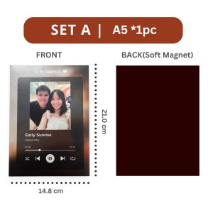 【Mach Photo】Customised Soft Magnet A5 7 Photos Fridge Decor Kitchen Metal Cabinet Home Living Special Personalized Gift