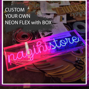 Neon Flex with Box Custom Tulisan