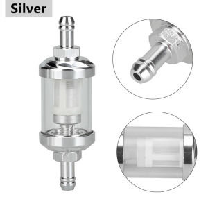 SEAMETAL Aluminum Alloy Motorcycle Fuel Gasolines Oil Filter For Moto For ATV Motorcycles Dirt Fuel Filter Accessories