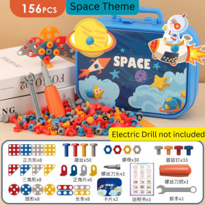 [TOP SELLING ITEMS] DESIGN AND DRILL TOY FOR KID (156PCS / 461PCS) 2D/3D CONSTRUCTION GAMES WITH ELECTRIC DRILL TOYS PUZZLE