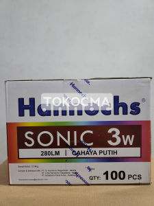 Lampu Bohlam LED Sonic 3w 3watt Hannochs Cahaya Putih 1 DUS 100Pcs