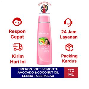 Shampo Emeron Soft & Smooth Avocado & Coconut Oil Lembut 170 Ml