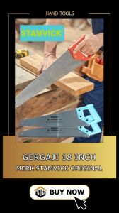 STAMVICK Gergaji 18" ORIGINAL 100% BY STAMVICK/ GERGAJI GAGANG FIBER STAMVICK 18INCH