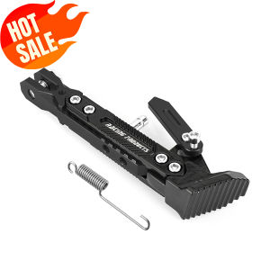 Universal Motorcycle Side Stand CNC Aluminum Alloy Foot Kickstand Support Stand Adjustable Foot Side Support Stand For HONDA YAMAHA