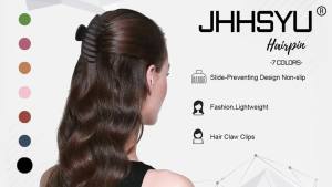 4 Pack Big Hair Claw Clips Nonslip Large Claw Clip for Women and Girls HairStrong Hold Grips Hair Accessories 4 Inch Pink)