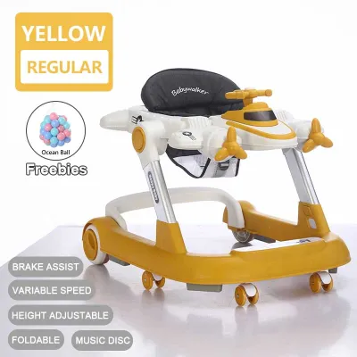 Woop Baby Walker Suitable For 6-24 Months Infant Walker Height Adjustable Foldable With music lights