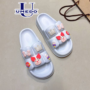 Dép bánh mì UMEDO mẫu mới icon heo hồng dễ thương xinh xắn - TT456