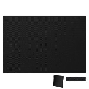 No Drill Portable Full Blackout Window Cover Heat Insulation Light Blocking Curtain Removable Stick On Blind For House Bedroom