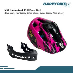 MXL Helm Sepeda Anak Fullface Bike 2IN1 Helm Sepeda Push Bike BMX Inline Skate