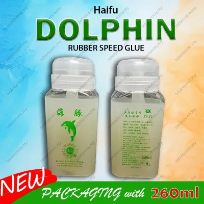 Haifu Glue Dolphin Table Tennis Rubber Glue Ping Pong Glue Speed Glue 260ml Gam Getah Gam Ping Pong