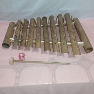 Alat Musik Tradisional Kolintang Gambang Bambu 1 Oktaf 8 Nada Untuk Pemula Tingkat Dasar ( TK SD dan SMP )